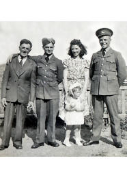 Jimmy, Gus, Jean & John Goyetche of Petit de Grat, NS (1940)