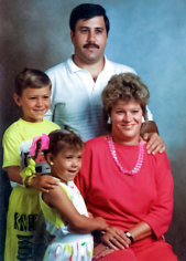 Alcide & Karen Goyetche of Spruce Grove, AB with daughter Chelsea and son Curtis (1990)