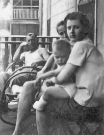 Felix & Mary Goyetche of Everett, MA with daughter Florence and son Phil (1948)