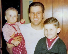 Clarence Goyetche of Dartmouth, NS with sons Paul & Dave (1968)
