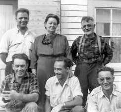Jimmy & Maria Goyetche of Petit de Grat, NS with sons John, Francis, Raymond & Andrew (1956)