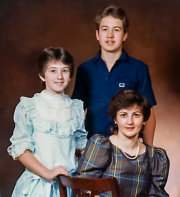 Connie (Goyetche) Brushett of Halifax, NS with children Michael & Shelly (1982)