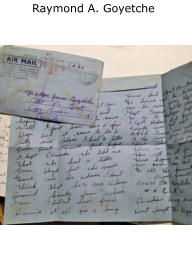 A letter from John Goyetche to his mother Maria in Petit de Grat, NS (dated February 1946)