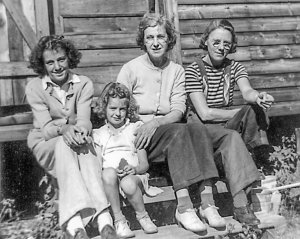 Doris, Norma & Emma Goyetche of Gloucester, MA and Bridget Goyeche of Montreal, QC (1941)