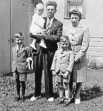 Bill & Ernestine Goyetche of Niagara Falls, ON with children Martin, John & Marie (1943)
