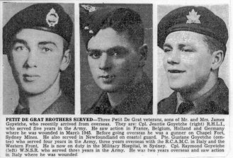 Newspaper clipping (1945)
