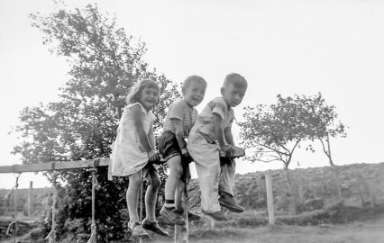 Tommy & Connie Goyetche of Petit de Grat, NS and Darryl Goyetche of Montreal, QC  (1953)