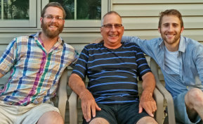 Phil Goyetche of Broadview Heights, OH with sons Nick & Zack (2017)