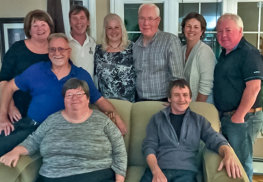 Adrien & Janet (Goyetche) Landry; Glen & Rosemarie Goyetche; Darryl Goyetche; Ron & Denise Goyetche; Carolyn Goyetche & Darren Goyetche (2018)