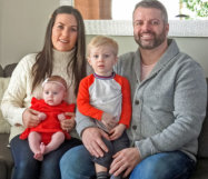 Ian & Chelsea (Goyetche) Rimmer of Spruce Grove, AB with son Deklin and daughter Meyer  (2019)