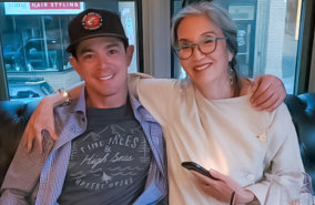 Junta & his mother Chieko Goyeche of Kelowna, BC (2021)