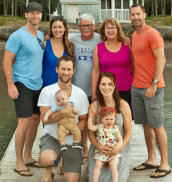 Wayne & Marie Goyetche of D'Escousse, NS with Scott, Cheryl, Lucy & Lane; Nelson; and Jonathan (2019)