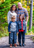 Adelle & Tyler Shea with children Olivia & William (2024)