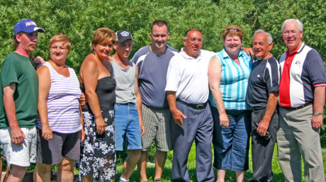 Glen Goyetche; Ann Marie Goyetche; Coleen (Goyetche) Boudreau; Darren Goyetche; Vernon Goyetche; James Goyetche; Janet (Goyetche) Landry; Henry Goyetche and Darryl Goyetche (2007)