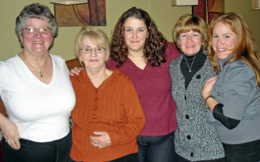 Darlene Goyetche of Montreal, QC; Jackie Goyetche of Deux Montagnes, QC; Brenda Goyetche of Calgary, AB; Myrna Goyetche of Deux Montagnes, QC and Lynn Goyetche of Montreal, QC (2007)